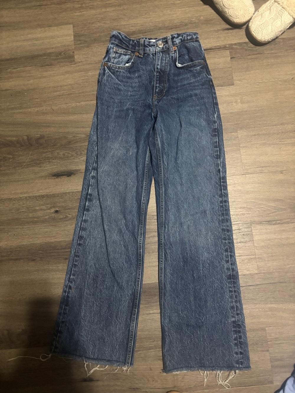 High-Rise Wide-Leg Women’s Jeans - Blue